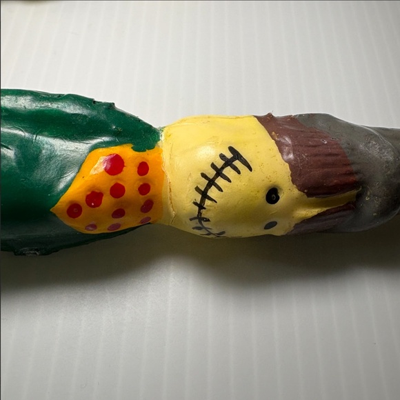 Vtg Halloween Candles Scarecrow w/pumpkins 10" Tapers 90's Pre-owned Unburned - Picture 8 of 11